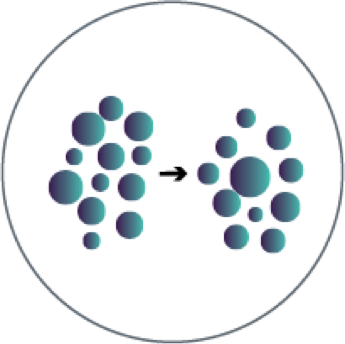 Isolated T­-cells icon.